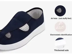 Factory Direct Sale Widely Applications Pvc Outsole Material Unisex Canvas Esd Shoes