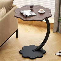 Table basse de luxe à double niveau, table d'appoint circulaire pour canapé, idéale pour le salon - Approvisionnement transfrontalier