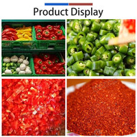 FENGXIANG Op maat gemaakte chilipeper was-, droog- en snijmachine, peperproductielijn