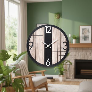 Wall <b>Clock</b> (33cm) Assorted 68258 - Product Image 3