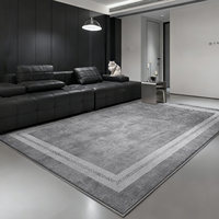 Luxuriöser Minimalistischer Wohnzimmerteppich Hochwertiger Schlafzimmerteppich Fleckresistent Rutschfest Langlebiger Schlingenflor-Teppich