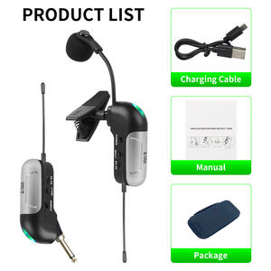 XTUGA KX821 Système de Microphone Sans Fil pour Saxophone, Cardioïde Anti-Bruit Léger à Clipser pour Guitare Saxophone Trompette - Product Image 6