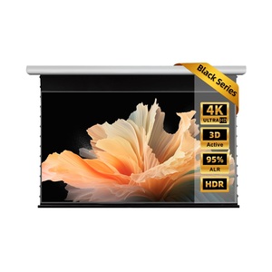 NP OEM 92 100 120 inch cơ giới màn hình chiếu thả xuống với điều khiển từ xa 4K UHD alr Màn hình máy chiếu cho UST chiếu - Product Image 2