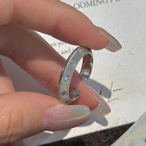 Anillo de Plata Pura S925, Diseño Romántico Vintage, Simple y Moderno, Estilo Medieval, Anillo Abierto de Lujo Ligero con Circonita - Product Image 4