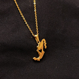 Colgante de Mapa de México de Acero Inoxidable Sin Níquel, Color Dorado, Joyería Mexicana Unisex, Colgante de Bandera de Mapa de País, Joyería de Viaje - Product Image 2