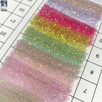 Tissu organza holographique pailleté YX1603 60 g/m², tissu transparent scintillant pour robes de soirée, robes de bal et vêtements de mode