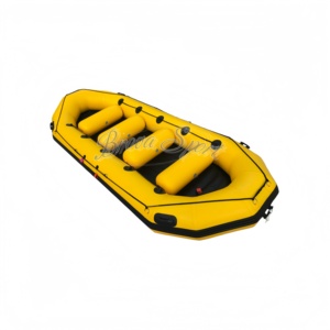 Rafle gonflable jaune de 480 cm, certifiée CE, avec accessoires de sécurité pour une expérience aquatique inoubliable - Product Image 4