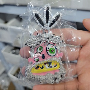 Iced Out Cartoon TS Micro ajuste diamante Jesús colgante rodio chapado en oro CZ joyería de moda Punk Collar para hombres - Product Image 4