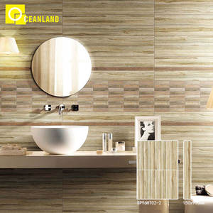 Décor de cour <span class=keywords><strong>Parquet</strong></span> Salle de cantine Café Intérieur Carreaux de sol en porcelaine émaillée en bois à Dubaï - Product Image 5