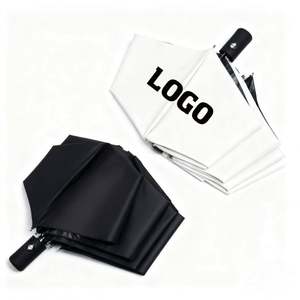 Parapluie promotionnel pliable avec impressions personnalisées, parapluie de pluie et anti-UV de marque avec logo, commande d'impression personnalisée - Product Image 1