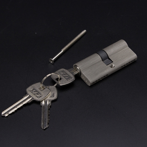 أدوات أبواب قياسية في اليورو أسطوانة قفل نقر نحاسية صلبة مزدوجة الجانب مفتوحة ضد السرقة - Product Image 2