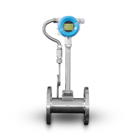 KFBST Digital RS485 4-20mA Output Air Steam Gas Liquids 12~32VDC Vortex Flow Meter with Temperature Pressure Compensation OEM