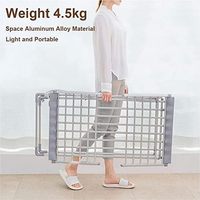 Séchoir à linge électrique Yuyao Sunzone 20 barres, 230 W, avec ailes pliables, support de séchage pour serviettes, rail chauffant, étanche
