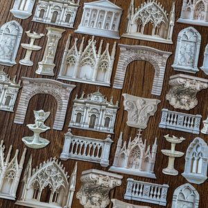 30 cái/gói Sticker gói thạch cao loạt Bảo tàng Retro chủ đề thẩm mỹ Cẩm Nang dán trang trí tự làm - Product Image 4