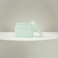 Pot en plastique de 500ml Pot cosmétique Pot à beurre corporel avec couvercle à vis pour emballage en plastique de récipient cosmétique