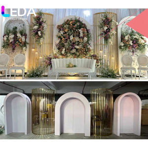 Panel LEDA con iluminación LED, panel acrílico 3D de varias capas, arco de fondo brillante para decoración de eventos - Product Image 5