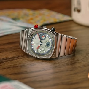 Montre CILOA verte carrée rétro personnalisable pour homme, haute qualité, nouvelle collection 2025, étanche, bracelet quartz, calendrier, cadeau de luxe pour homme - Product Image 2