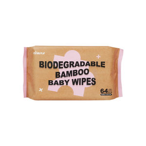 <span class=keywords><strong>Lingettes</strong></span> humides pour bébé d'usine OEM Ingrédients naturels <span class=keywords><strong>Lingettes</strong></span> en fibre de <span class=keywords><strong>bambou</strong></span> écologiques biodégradables compostables sans alcool - Product Image 1