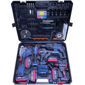 5pcs Set Combination <b>Power</b> <b>Tool</b> Kits Brushless Hammer Impact Drill Angle Cordless Wrench Portable Circular Saw - Product Image 3