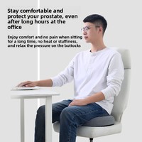 Coussin de siège en mousse à mémoire de forme pour le bureau, protection de la prostate, anti-douleur, coussin spécial pour la sieste, respirant, antidérapant, protection lombaire