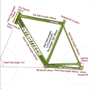 Cadre de <span class=keywords><strong>vélo</strong></span> de piste INTRO7 700C en alliage 7075-T6 avec <span class=keywords><strong>fourche</strong></span> et <span class=keywords><strong>fourche</strong></span> à fourchettes en carbone - Pièce de <span class=keywords><strong>vélo</strong></span> de course légère - Product Image 5