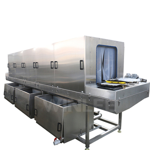 Industrial diary fish meat basket washer / bread crate washing machine