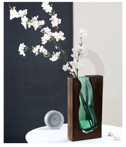 Nordic Pastoral Style <b>Log</b> Cabin-inspired Glass Vase - Product Image 2