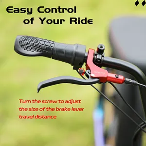 DYISLAND-Bicicleta eléctrica de alta calidad, kit de freno de apagado de bicicleta eléctrica hidráulica de doble pistón, color rojo, alta calidad, 2017