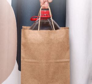 Thân thiện với môi cấp thực phẩm Kraft túi giấy nhờn cho khoai tây chiên bánh mì kẹp thịt & Pizza với in logo tùy chỉnh - Product Image 4