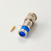 Conector Coaxial RF de Compresión Macho BNC para Audio CCTV, DC-2GHz, 500 Ciclos de Acoplamiento, Cable Coaxial RG6 de 75 Ohmios para Antena