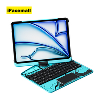 Nueva Funda Transparente Moderna y Popular con LED Mecánico de Tamaño Completo para iPad de 10.9 Pulgadas, Estilo Y2K, Colorida, con Inclinación Ajustable