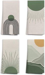 Toalla de mano de microfibra Uso en <span class=keywords><strong>el</strong></span> hogar logo Toalla de plato Tejido floral Diseño liso Secado rápido - Product Image 4