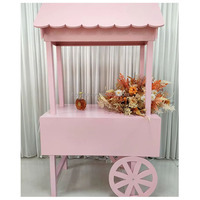 Table de salle à manger d'événement de mariage meubles d'hôtel chariot à bonbons en métal en acier inoxydable affichage tables rondes décoration de mariage