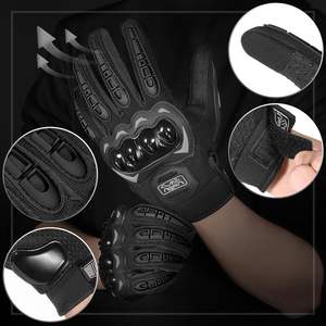 Gants de moto à écran tactile, antidérapants, résistants à l'usure, avec protection des jointures rigides, pour la conduite en extérieur - Product Image 4