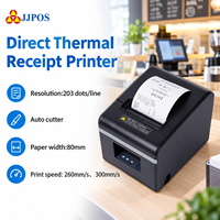 Printer Thermal Pemotong Otomatis 80mm 260mm/s Desktop Kecepatan Tinggi Mesin Printer Thermal POS untuk Toko Retail
