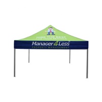 Tenda Lipat Promosi Custom dengan Kain Oxford 600D, Rangka Aluminium, Tahan Air & Anti UV, Buatan China