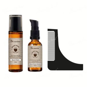 Men's <b>Beard</b> <b>Care</b> Set 3PCS Travel Kit <b>Beard</b> Wash 50ml Serum 50ml <b>Beard</b> Comb 1PCS - Product Image 6