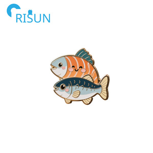 Pin de solapa esmaltado de fábrica con logotipo personalizado, diseño de comida (Salmón, Sushi, Shoyu, Pescado, Salsa de Soja) y temática Yummy Dim Sum Soymate, insignia, broche, regalos - Product Image 4