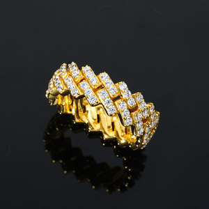 <span class=keywords><strong>Anello</strong></span> Unisex alla Moda, Gioiello in <span class=keywords><strong>Argento</strong></span> Sterling 925 con Diamante Moissanite VVS <span class=keywords><strong>da</strong></span> 5mm, <span class=keywords><strong>Anello</strong></span> Cubano Iced Out per Uomo e Donna - Product Image 4