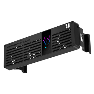 Thermalright <span class=keywords><strong>TR</strong></span> MC-3 Dissipatore di Calore Digitale Nero per RAM con Tre Ventole PWM da 40mm e Display, Raffreddatore di Memoria 4500RPM - Product Image 2