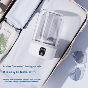 Mini machine à laver portable sans fil à chargement USB pour chaussettes et sous-vêtements, semi-automatique, usage domestique - Product Image 5