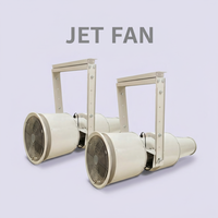 Ventilateur axial en fonte à pression moyenne pour ventilation commerciale, idéal pour tunnels et parkings souterrains