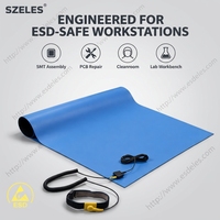 Tapis en caoutchouc antistatique, feuille de caoutchouc ESD, tapis de table de travail, protection antistatique pour salle blanche électronique et station d'assemblage