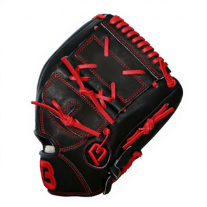 Nouveaux gants de baseball en cuir couleur personnalisée, haute qualité, équipement d'entraînement de terrain extérieur respirant pour attrapeur - Product Image 2