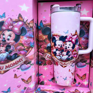 แก้วน้ำสแตนเลสสตีลสั่งทำพร้อมโลโก้ขายส่ง ของขวัญวันแม่ แก้วการ์ตูน แก้วเก็บความร้อนสำหรับเดินทาง พร้อมกล่องของขวัญ - Product Image 4
