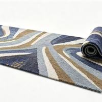 Tapis mural imprimé en velours tissé à la machine, tapis de prière musulman islamique, doux, en rouleau, prix de gros OEM, haute qualité, direct usine