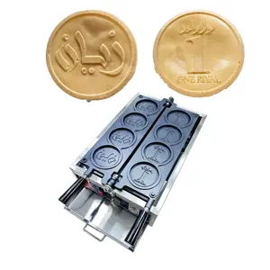 Cheese Coin Maker Industry Equipment Customization Pans Are Carved By CNC Customized Logo Arabic Coin Pancake Machine With CE