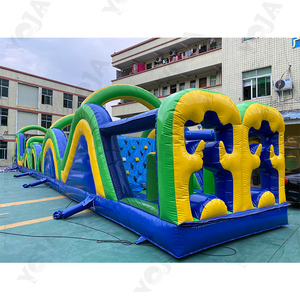 Comercial al aire libre inflable Ninja Warrior carrera de obstáculos Adventure Park Challenge juego para fiestas castillo inflable perfecto - Product Image 2