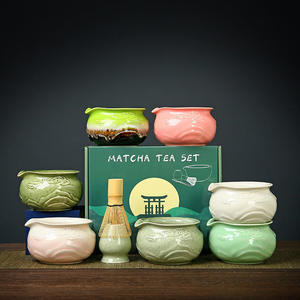 Tazón Matcha <span class=keywords><strong>de</strong></span> cerámica, juego japonés para <span class=keywords><strong>hacer</strong></span> Matcha, batidor <span class=keywords><strong>de</strong></span> té, cepillo Matcha <span class=keywords><strong>de</strong></span> bambú, caja <span class=keywords><strong>de</strong></span> regalo para Ceremonia <span class=keywords><strong>de</strong></span> té <span class=keywords><strong>de</strong></span> la dinastía Song Hyakumatsu - Product Image 1
