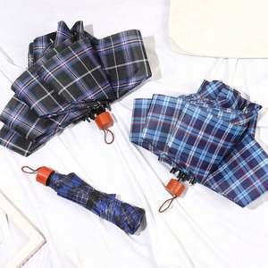 Parapluie pliant en cinq sections, pas cher, du fabricant chinois, vente en gros, promotionnel, avec logo personnalisé imprimé, UPF 50+, 8 baleines - Product Image 6